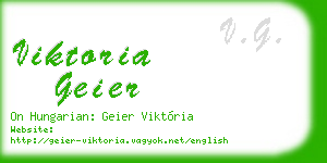 viktoria geier business card
